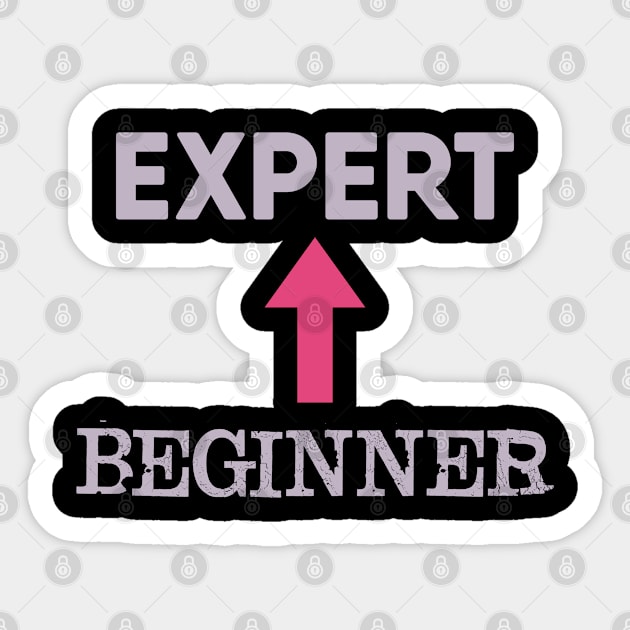 Beginner to expert Sticker by dancedeck